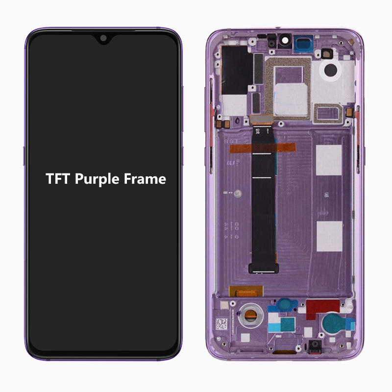 AMOLED For Xiaomi Mi 9 Mi9 LCD Display Touch Screen Digitizer Assembly With Frame For Xiaomi Mi9 M1902F1G Screen Replacement: Gold
