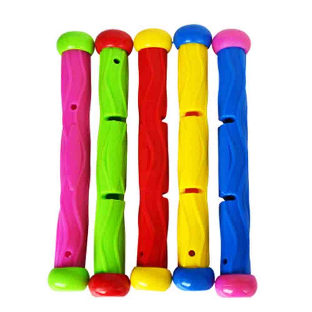 Children's swimming toy diving ring stick water injection toy various styles swimming pool party decoration beach toys: 5 pcs diving stick