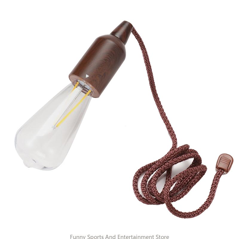 C4DE wasserdichte draussen -Zeltlicht Innenhof Ziehen Sie Kordlampe dekoratives hängendes Licht: Grün