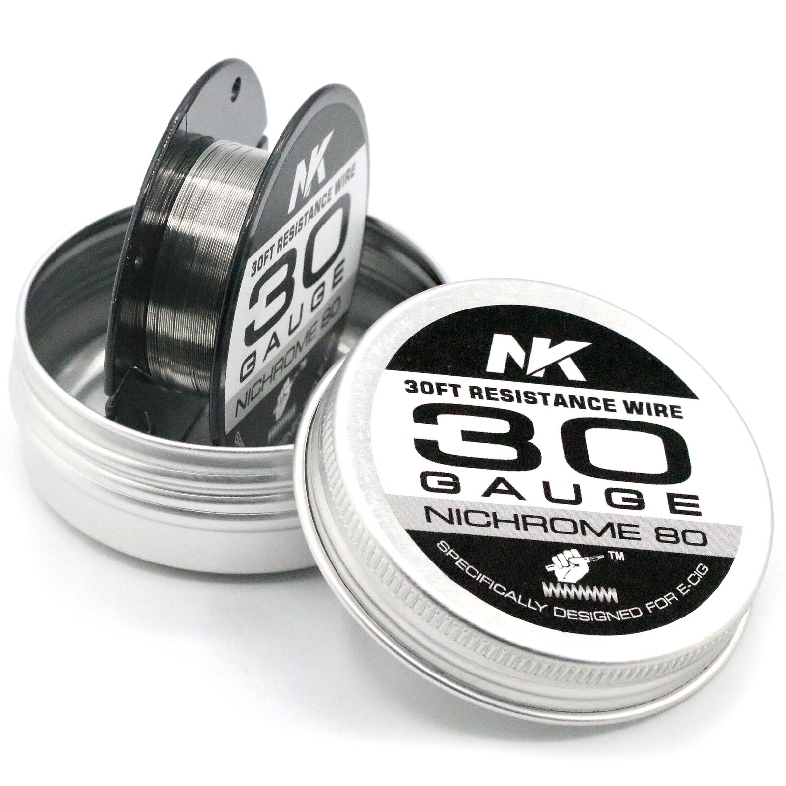 30Ft Ni80 Ni70 KA1 AWG 24 26 27 28 29 30 calibro originale NK Vape Wire per MTL RTA RBA bobina resistenza al riscaldamento filo: Ni80 30Ga 30Ft