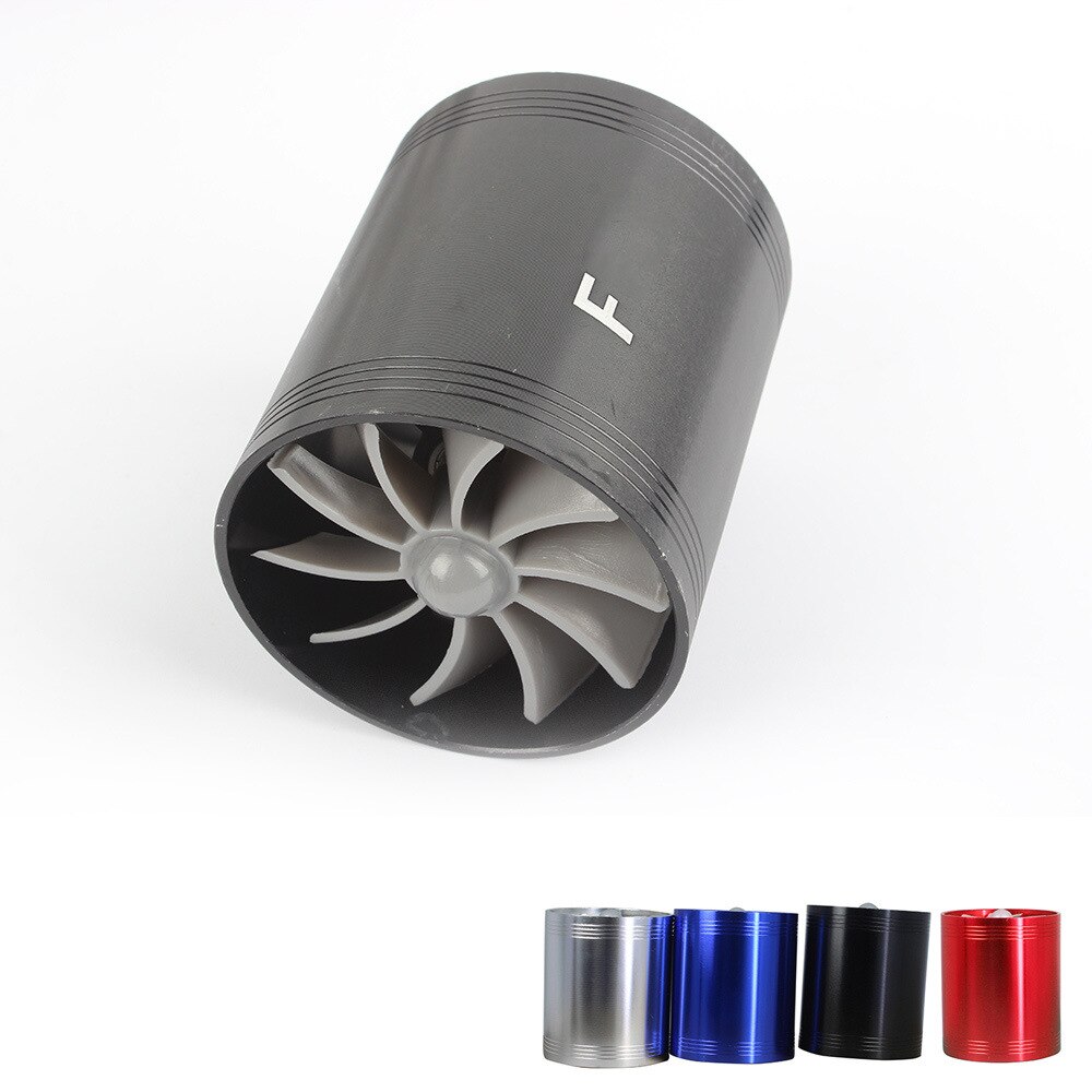 Car Turbocharger Modified Metal Auto Turbo Kit Double-sided Turbo Intake Turbo Car Engine Turbocharger