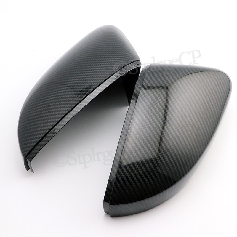 Side Mirror Cover caps For Volkswagen Polo MK5 6R 6C (Carbon look) Door wing replacement