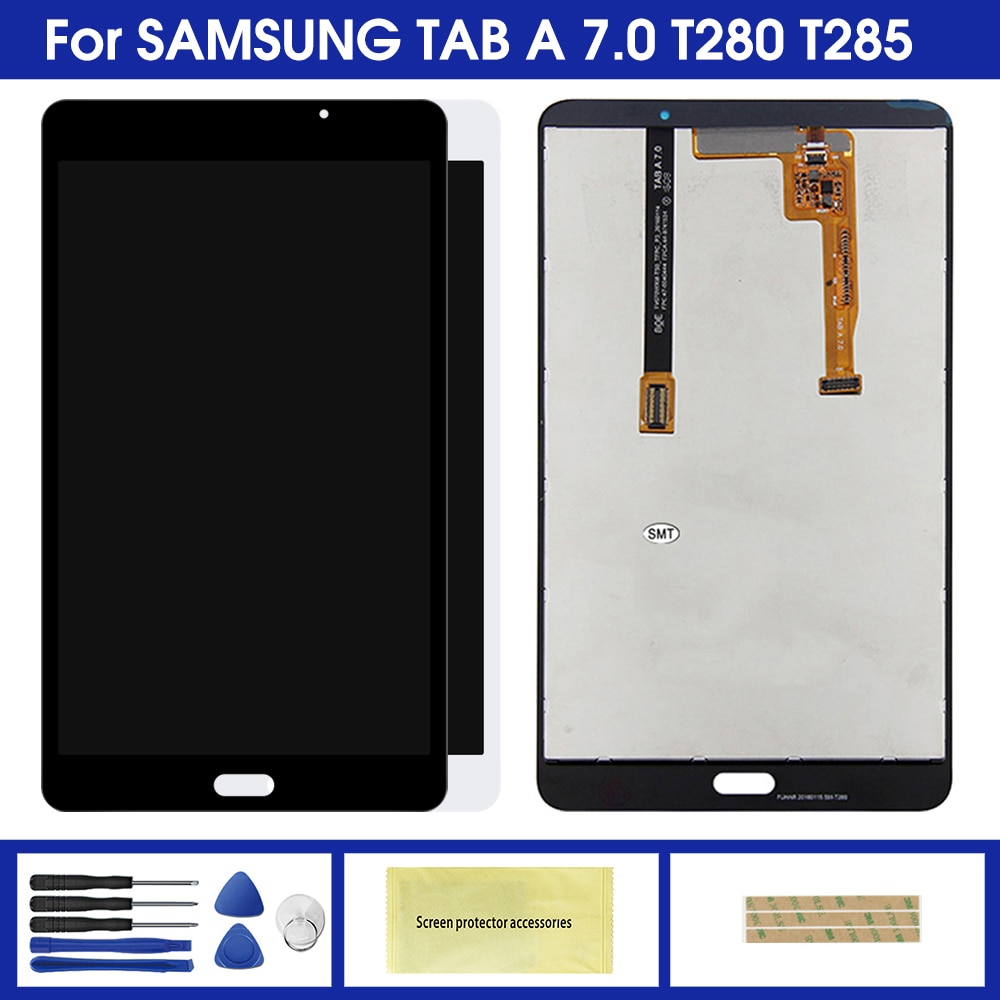 Lcd Voor Samsung Galaxy Tab Een 7.0 T280 T285 Lcd-scherm Monitor + Touch Panel Screen Glas Digitizer Vergadering Vervanging onderdelen