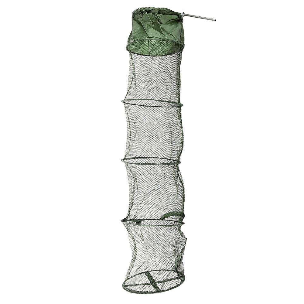 Grote capaciteit 5 lagen opvouwbare vis garnalen minnow vis aas val schepnet kooi visaccessoires