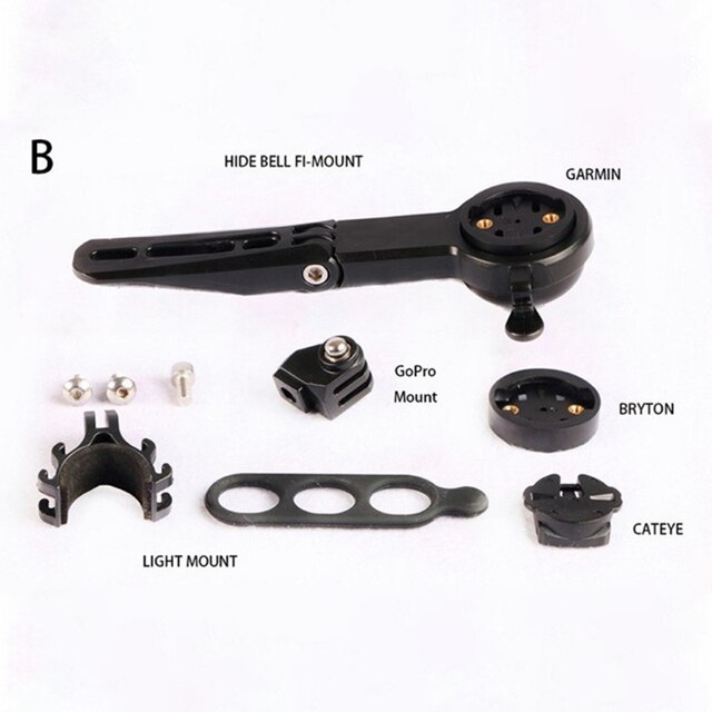 Road Bike Mountain Bike Multi-function Bicycle Computer Mount With Bike Bell Computer Mount For GARMIN CATEYE Bryton: B