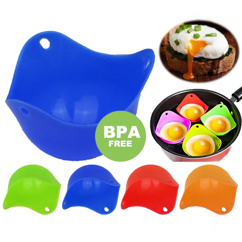1PC oder 4PC Flexibe Silikon Ei Wilderer Pochieren Hülsen Küche Werkzeug Backen Pochiert Tasse Ei Küche Kochen werkzeuge QA 094
