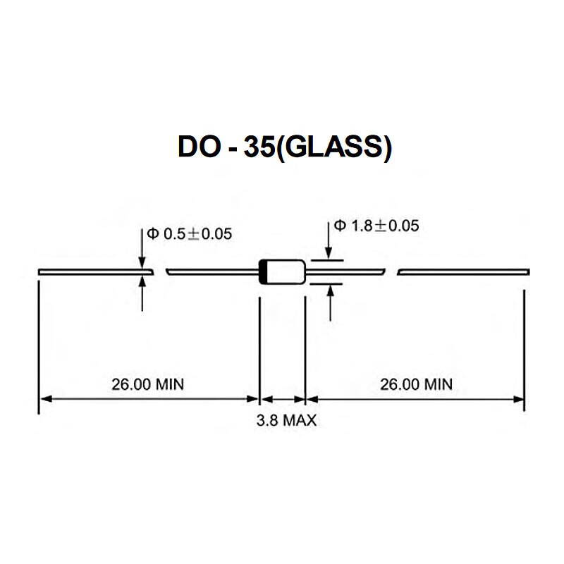 20 Pièces 1/2W Zener Diode BZX55C5V1 BZX55C5V6 BZX55C6V2 BZX55C6V8 BZX55C7V5 3.3V 3.6V 3.9V 4.3V 4.7V 5.1V 2V 2.2V 2.4V DO-35 BZX55C