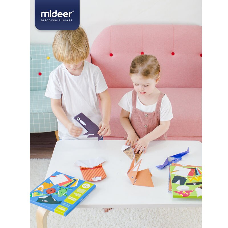 MiDeer Speelgoed voor Kinderen Kinderen Creatieve Handgemaakte Origami Hand-made DIY Set Kleuterschool Handgemaakte Origami Speelgoed voor Kinderen> 3Y