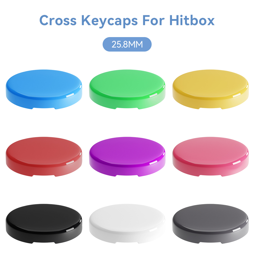 Haute42 9 colores Hitbox tapas de botones de perfil bajo teclas de repuesto para controlador Hitbox tapas de teclas DIY para controlador sin palanca