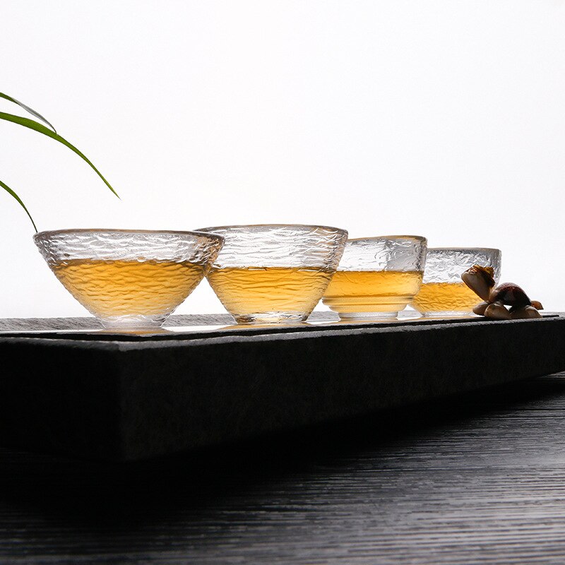 Japanischen Stil transparent Tee Tasse Klar Wärme Beständig Kung Fu Glas Tasse Wasser Blume Tee Schüssel Heimat Küche Büro Getränk