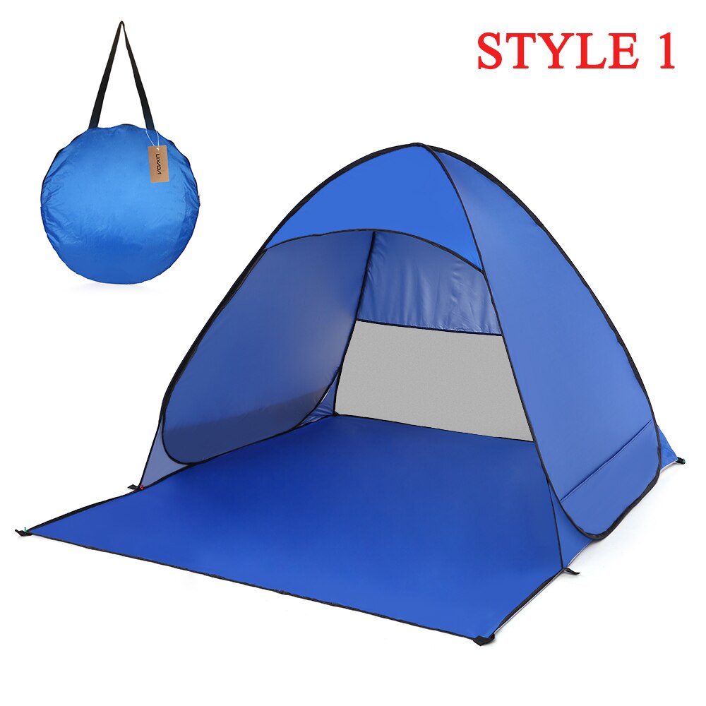 Lixada Automatico Tenda Protezione UV Outdoor Tenda Da Campeggio Istantanea Pop Up Tenda Della Spiaggia Leggero Ripari Per Il Sole Tende Cabana Tenda: style 1 royal blue