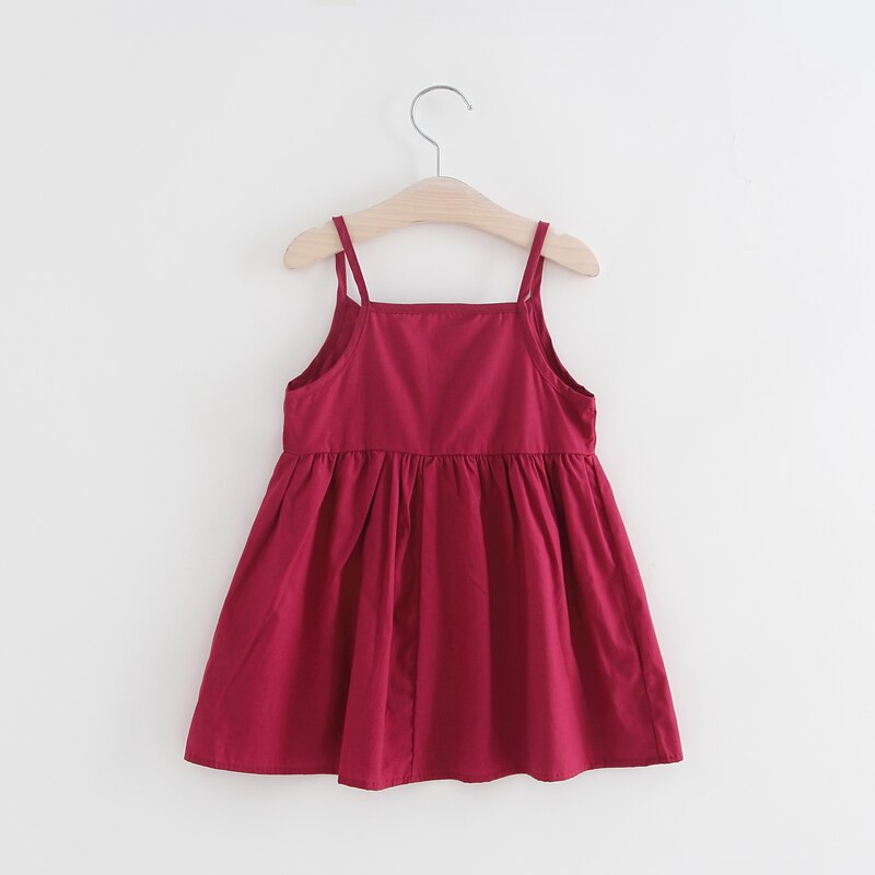 Saia infantil menina coreano verão suspender vestido princesa saia bonito roupas infantis novo 2-3-4-5-6 anos de idade