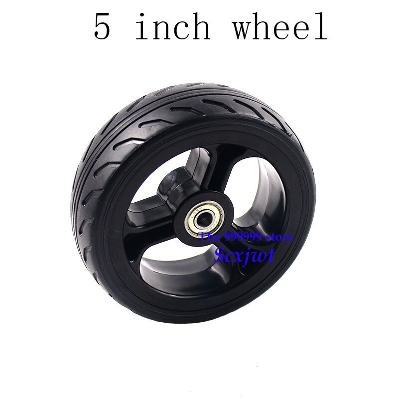 5 inch solid tyre wheels and alloy rim for Fast wheel F0,jackhot,Nes carbon fiber scooter motorcycle wheel tire