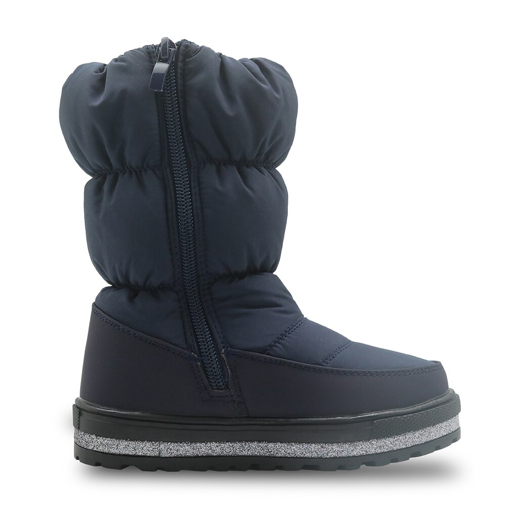 Apakowa Winter Meisje Warme Wollen Voering Snowboots Kinderen Waterdichte Antislip Pluche Laarzen Voor Peuter Meisjes Kids wandelschoenen