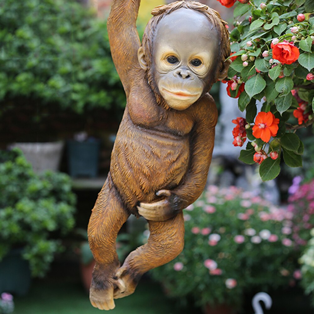 Ornaments Garden Dec Monkey Resin Simulation Outdoor Decoration Statue