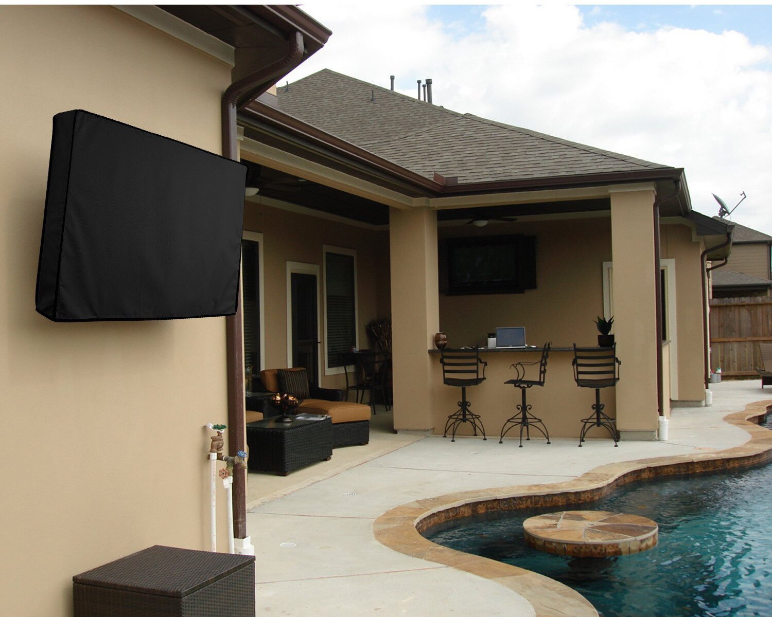 Outdoor TV cover Factory direct waterproof TV cover stock 55 inch tv Classical/Post-modern