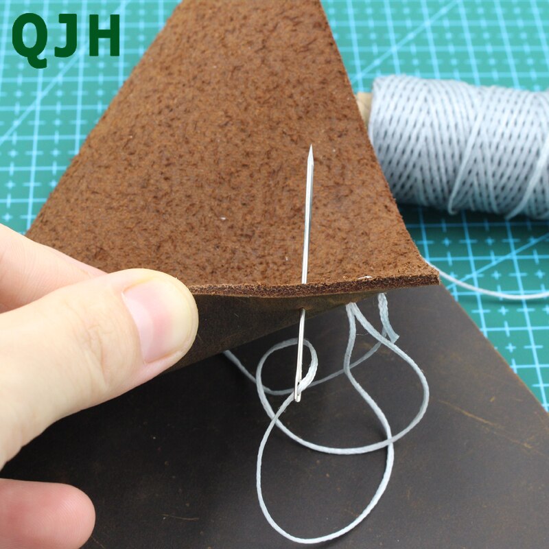 Læderfabrik diy læder trekantede nåle læder pels speciel rustfrit stål formet sting søm håndarbejde sy forsyninger