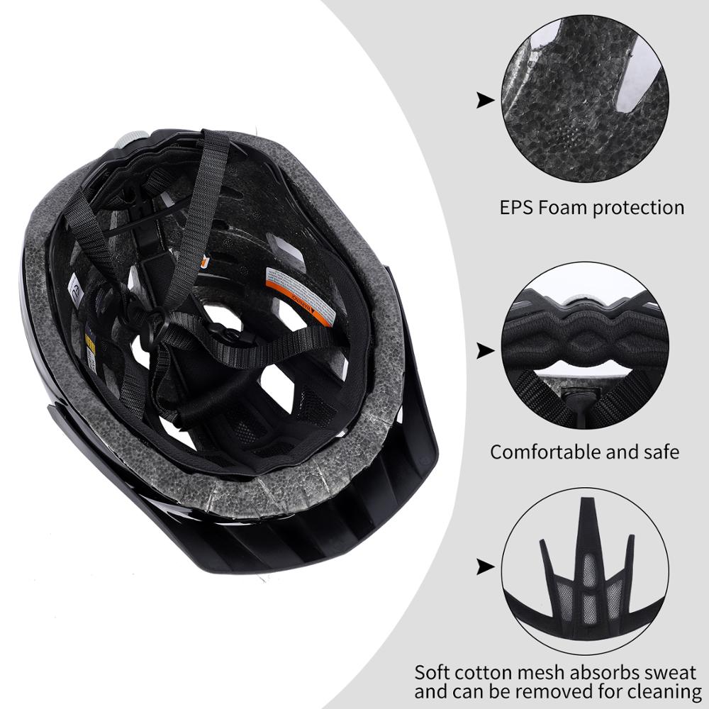 Casco de ciclismo WEST BIKING, casco de seguridad ajustable ultraligero MTB, bicicleta de montaña, bicicleta eléctrica, casco de hombre y mujer