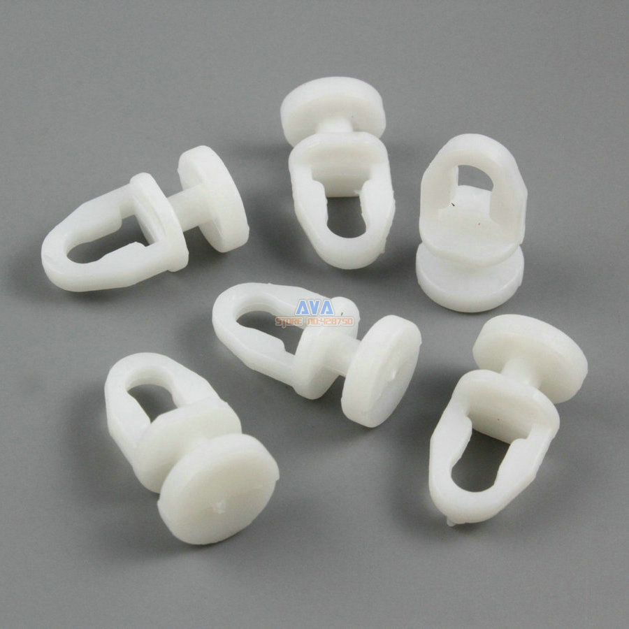 200 Pieces Curtain Track Roller Curtain Track Slide Gliders 11x20mm
