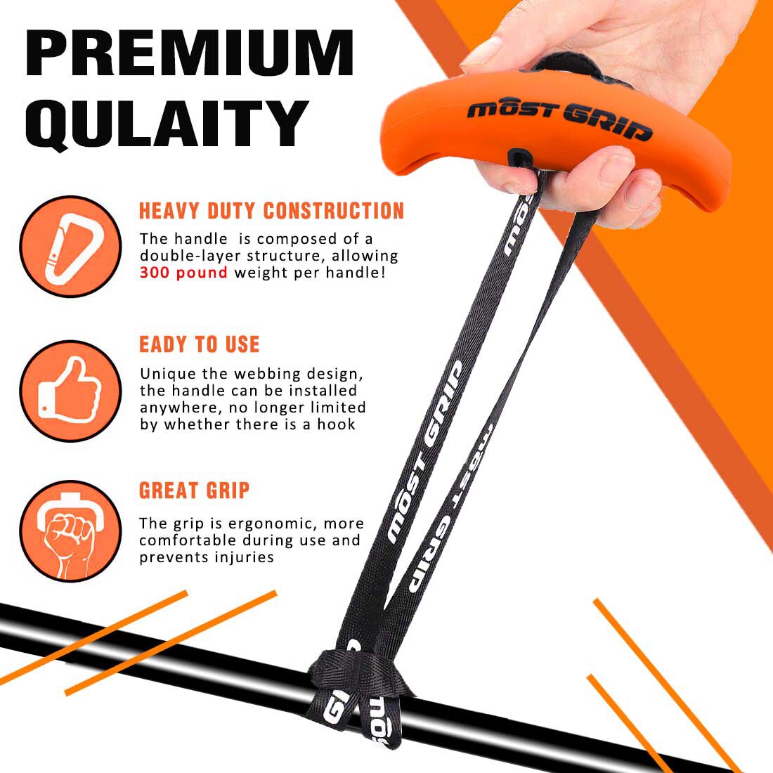 Tricep Touw Verstelbare Kabel Bevestiging (13-28 inch), Triceps Pull