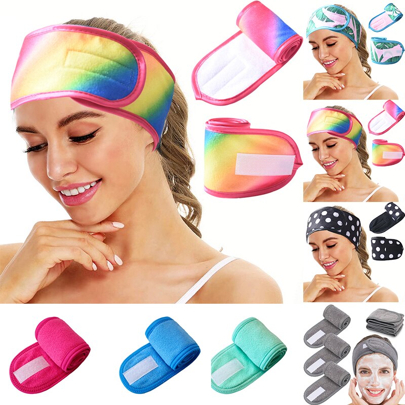 Banda para la cabeza para el sudor para mujer, bandana elástica lavable para la cabeza, accesorios deportivos para el cabello, maquillaje,