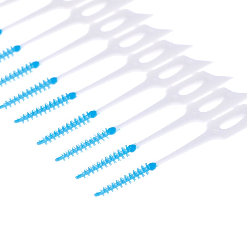 40Pcs/Box Push-Pull Interdental Brush 0.7mm Gum Orthodontic Wire Brush Oral Care