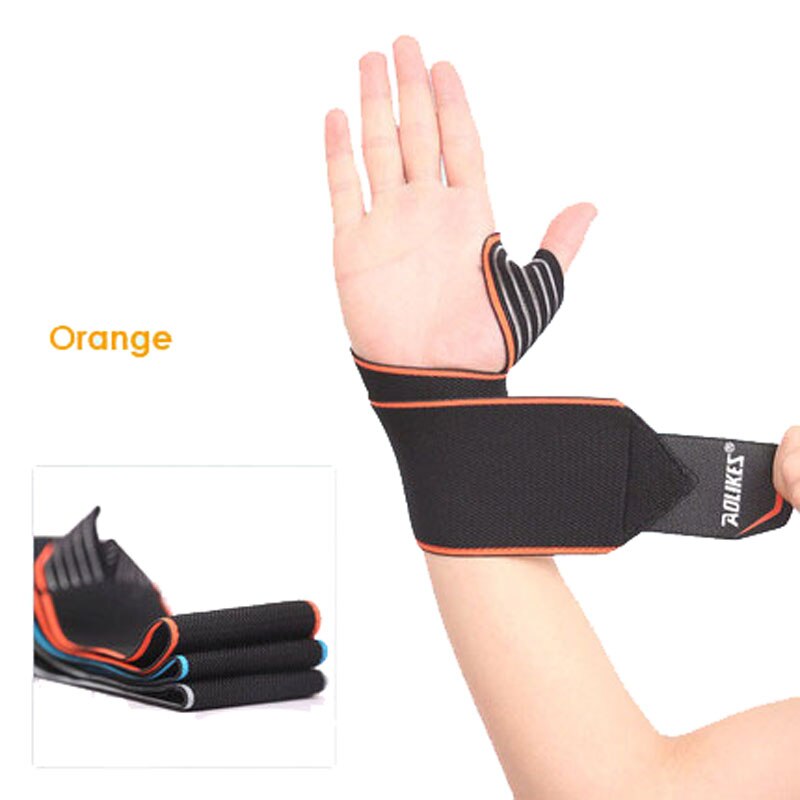 Aolikes 1Pcs Sport Pols Bands Polssteun Band Wraps Hand Verstuiking Herstel Polsband Voor Fietsen Tennis Gym Accessoires