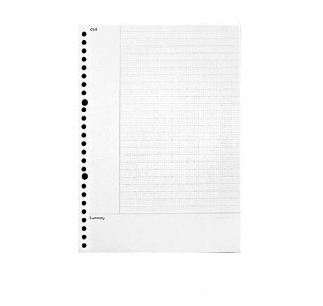 A5 B5 Loose Leaf Notebook Refill 60 Sheets Kawaii Spiral Binder Index Inside Page Dot Grid Blank Connell Stationery: Connell / B5 26 holes