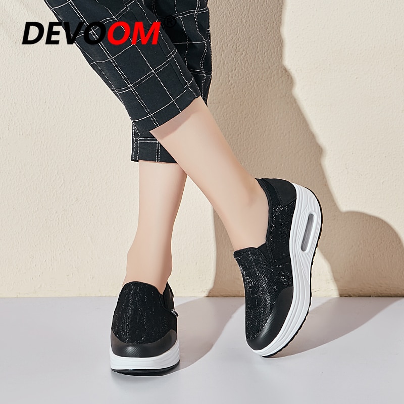 Swing Toning Shoes Women weight loss Fitness Shoes Ladies Breathable Mesh Sport Platform Wedge Slimming Shoes Sneakers Women 43