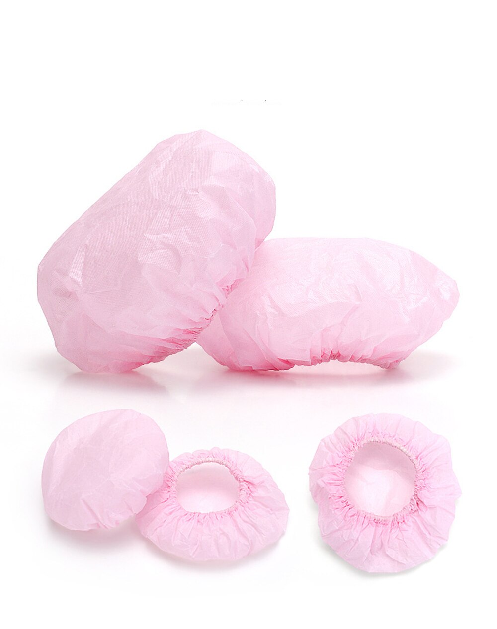 100 Pcs Disposable Plastic Waterproof Ear Protector Cover Caps Salon Hairdressing Dye Shield Earmuffs Shower Unisex