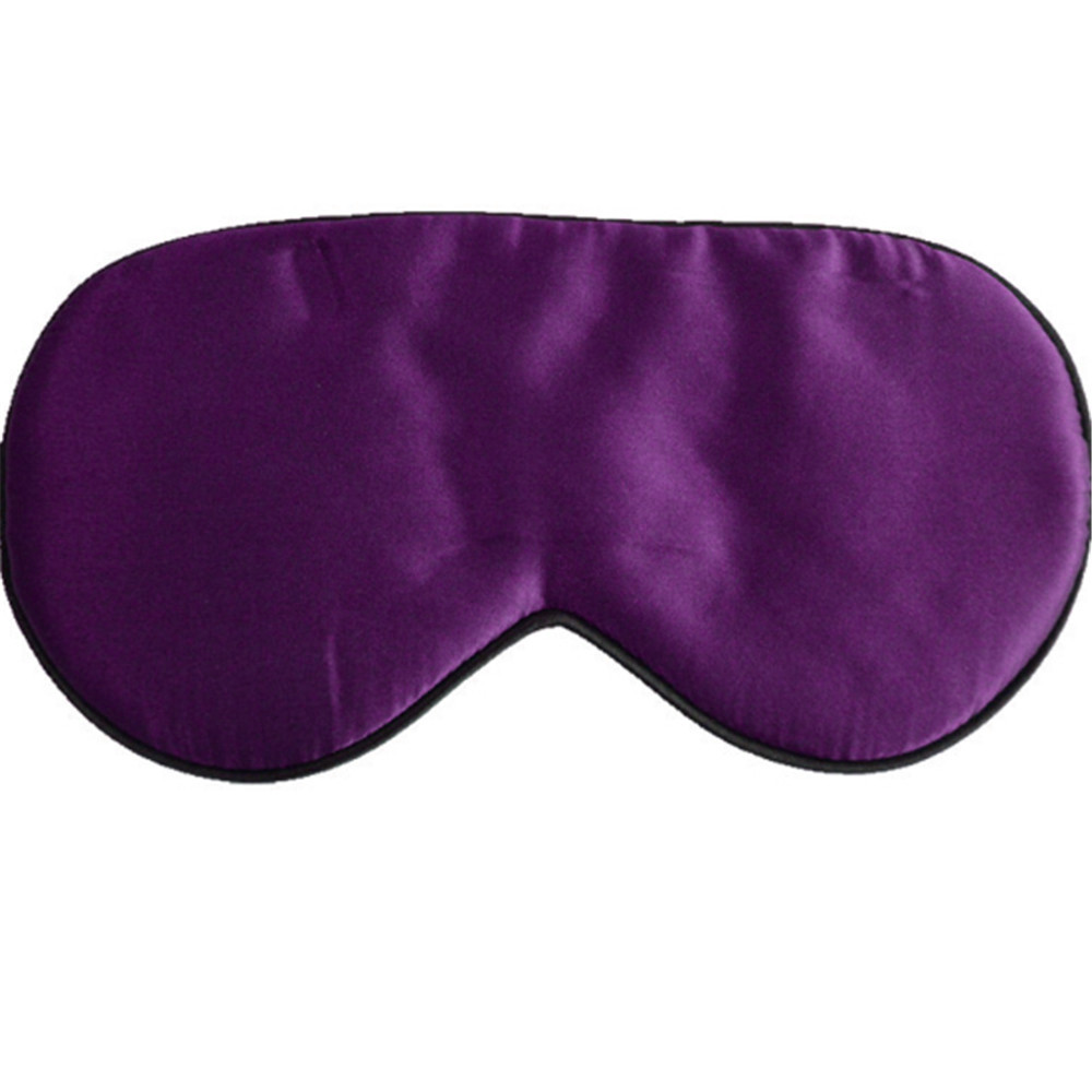 Mascarilla antifaz para dormir antifaz acolchado de seda pura, para viajes, Relax, con vendados, 1 ud.: Lavanda