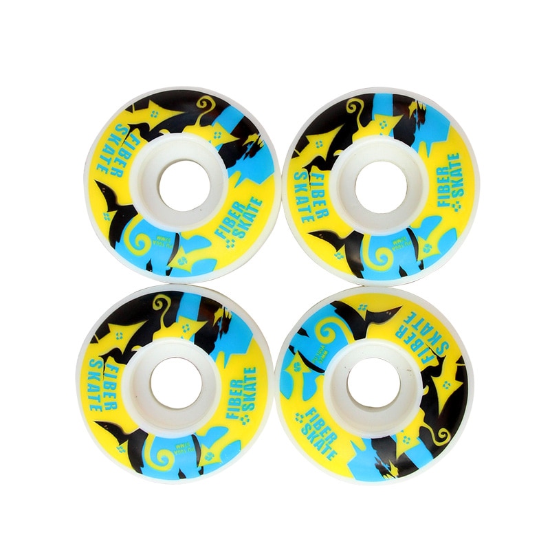 4Pcs/Set Skateboard Wheels Durable PU Skate Wheels Longboard Double Rocker Skateboard Wheels