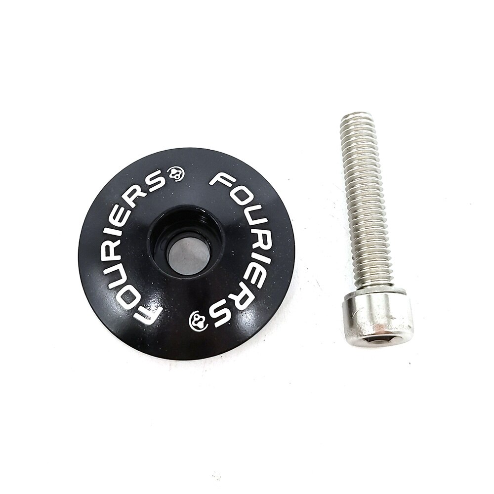 FOURIERS Bicycle Headset top cap With stainless steel screws bolt Fit on 1-1/8 fork MTB Road Bicycle Headsets Bicycle Part