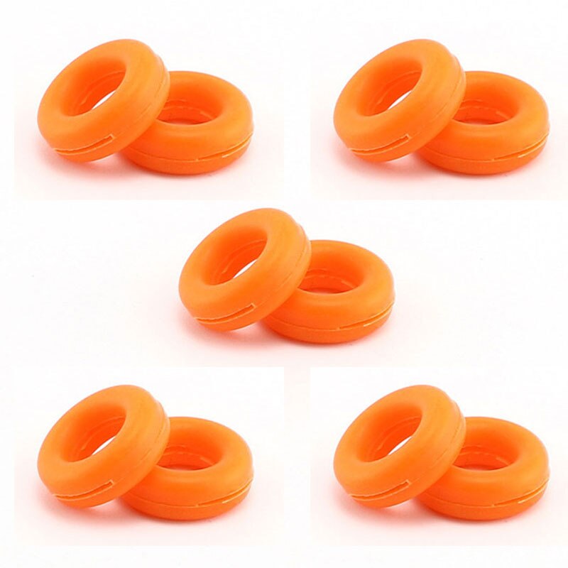 5Pairs Round Glasses Ear Hooks Eyeglasses Sports Temple Tips Anti Slip Silicone Grips Eyewear Accessories Silicone Non-slip: Orange