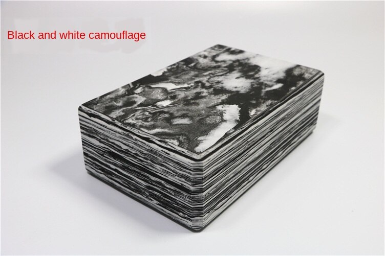 Camouflage Yoga Block Dance Gymnastic Soft Open Brick High Density Eva: Black