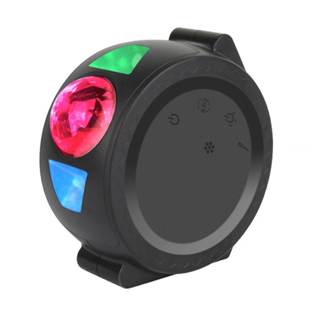 Projector Night Light 6 Color Starry Sky Projector Lamp USB Charging Projection Smart Night Light: USB Black