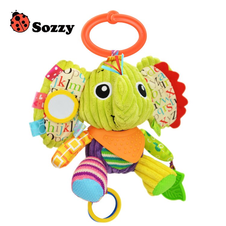 Autorisierten echte SOZZY 7 multi-funktion baby rassel glocke baby krippe kinderwagen hängen spielzeug: Grün