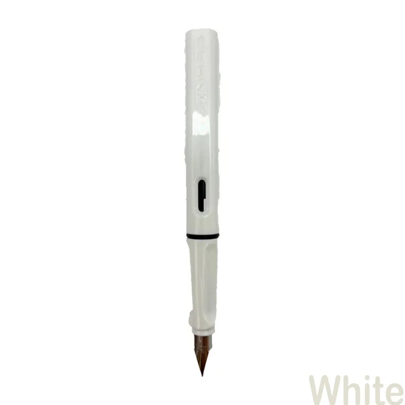 JINHAO 619 Fountain Pen Colorful Luxury F EF Nib Ink Pen Writing Calligraphy ink Pens Office School Supplies Stationery: PURPLE / F