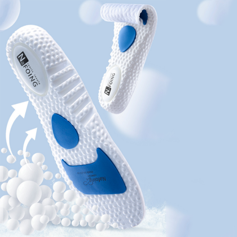Plantillas deportivas especiales de bádminton para hombre y mujer, desodorante absorbente de sudor de alta elasticidad, se pueden cortar zapatos, almohadillas suaves para zapatos, 1 par