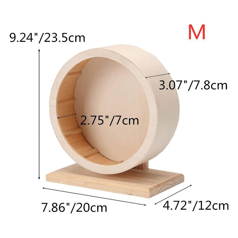Huisdieren Oefening Wiel Hamster Houten Mute Running Spinner Wiel Speelgoed Voor Rat Woestijnrat Muizen Chinchilla