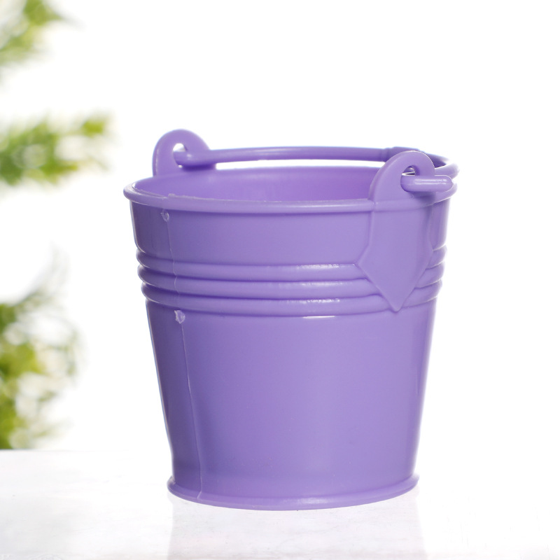 1Pc Plastic Kleine Emmer Bloem Container Planten Pot Tuin Watering Huishoudelijke Blik Mini Outdoor Badkamer Keuken Emmer: 3