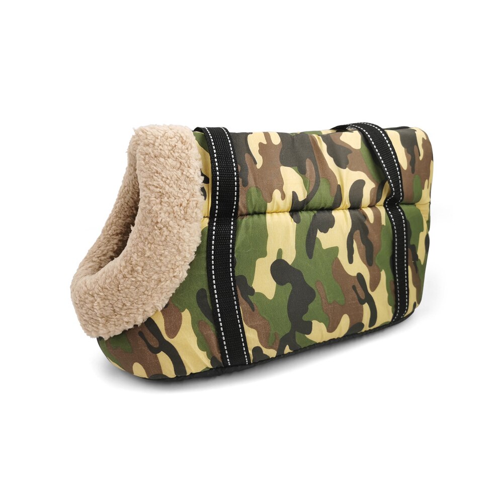 Classic Pet Carrier For Small Dogs Soft Puppy Cat Bags Backpack Outdoor Travel Kitten Sling Bag Chihuahua Pug Pet Accessories: Style C with fur / L 50 x 23 x 28 CM