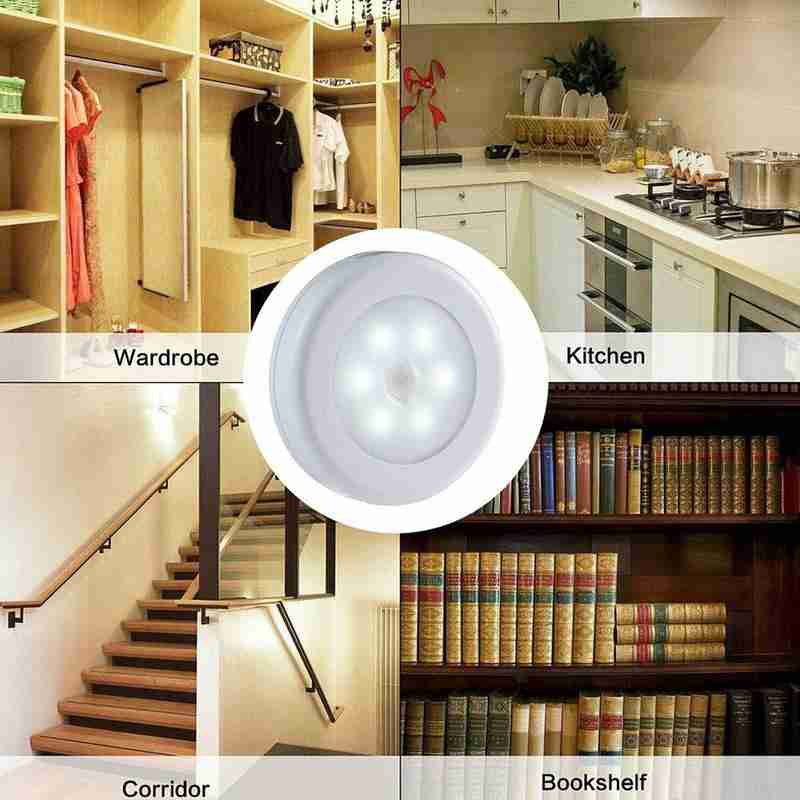 Menselijk Lichaam Inductie Lamp Creatieve Nachtlampje Gang Motion Ronde Classic Home Licht Sensor Kleine Kast Controle U2E6