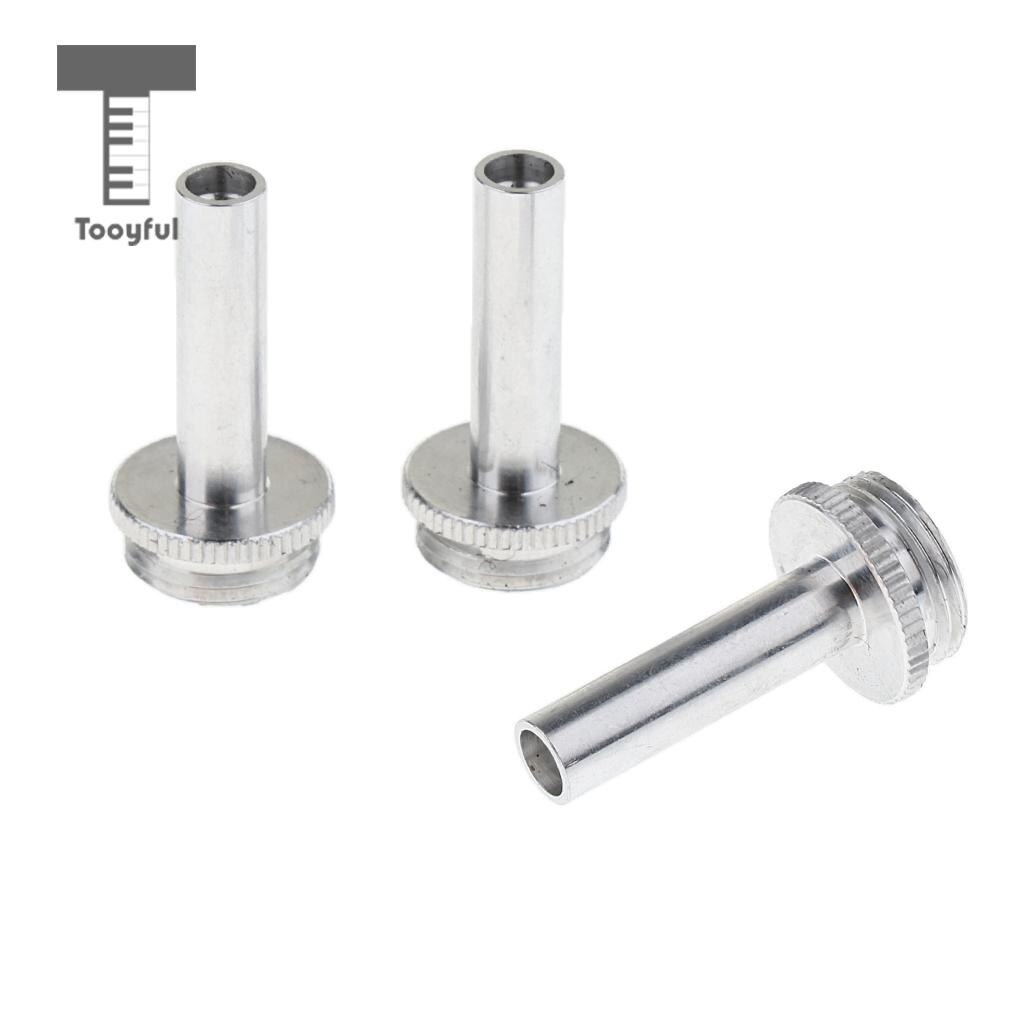 3 stk trompet forbindelsesstang stempelventil nøgleskrue til tilbehør til trompet messinginstrument: Aluminium