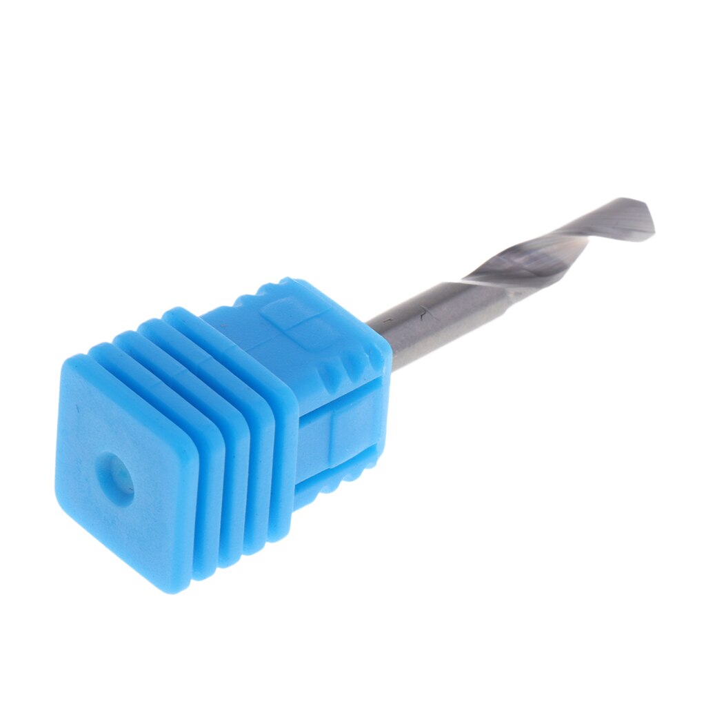 5 Maten Carbid Frees Bits Wolfraam Stalen Frees Cnc Spiral Router Bit Enkele Fluit: Light Grey