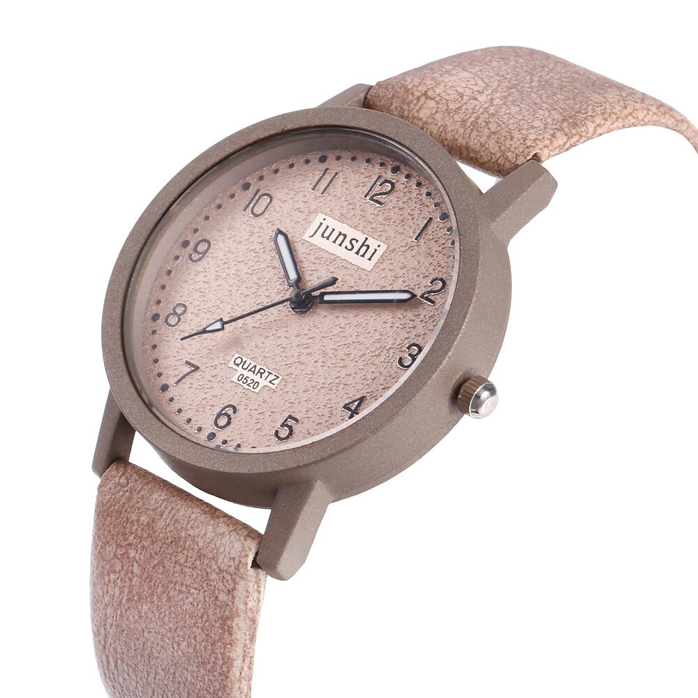 Best Selling Vrouwen Horloge Mode Romeinse Cijfers Dial Dames Quartz Horloge Exquisite Lederen Band Klok Zegarki Damskie @ 50