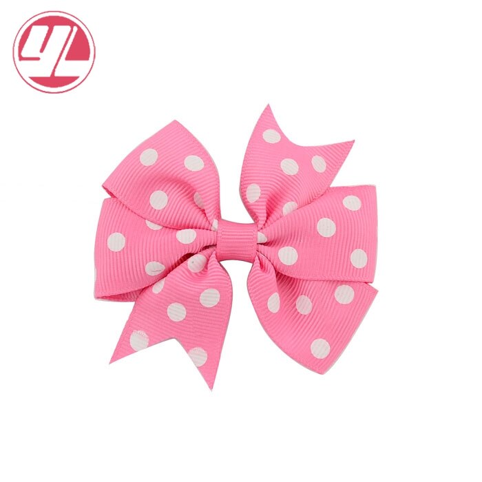 Stip 3 inch kinder grosgrain lint strikken met clip boutique strikken doe-het-zelf haaraccessoires voor babymeisjes 592: 13