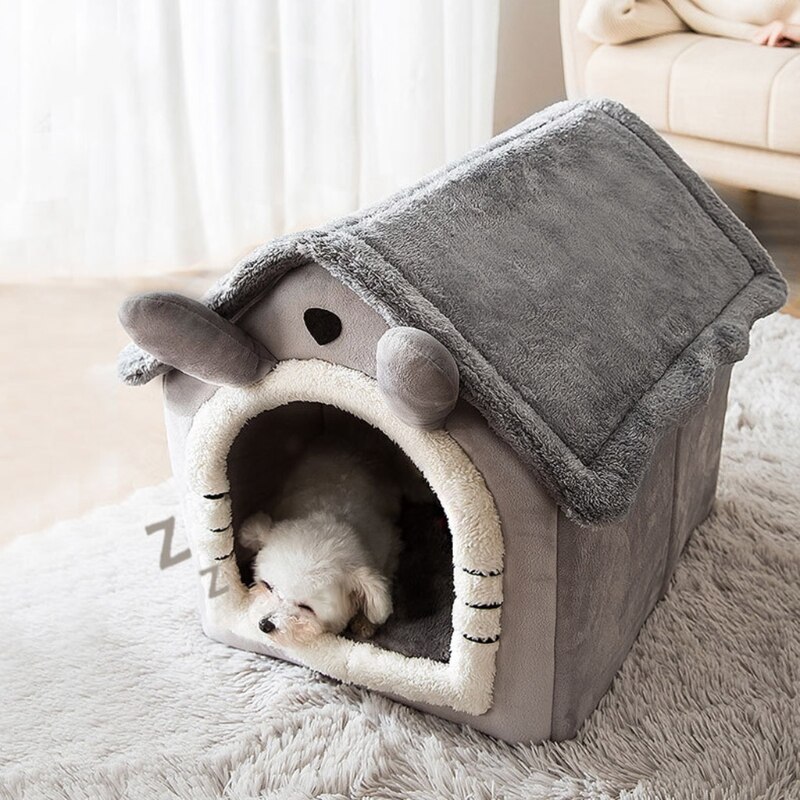 Kerstboom Tent voor Kat Strooisel Pluche Huisdier Slaapbed