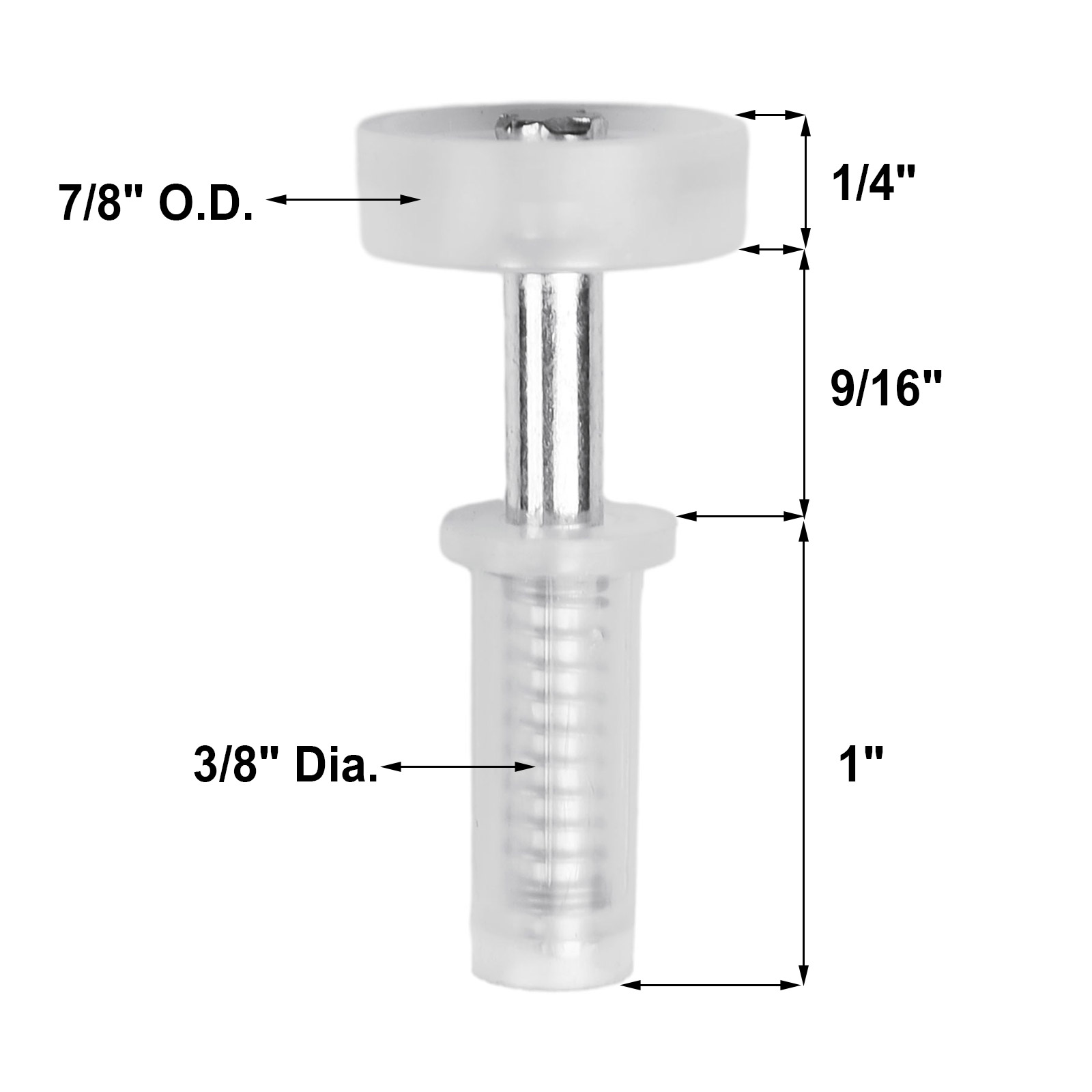 4PCS Bifold Door Top Guide Wheels Plastic For Closets Pantries Laundry Rooms Stainless Steel Bifold Door Top Pivot Hinge