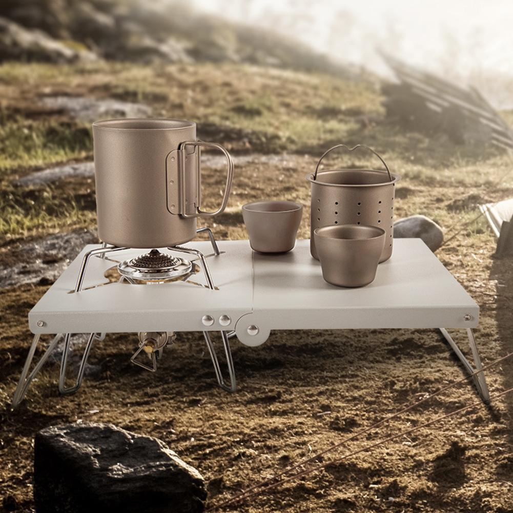 Mini Table de Camping pliante pour réchaud à gaz, support pour réchaud à gaz, pour Soto St-310/st330/cb-jcb /trb250 brûleurs à gaz L6q2